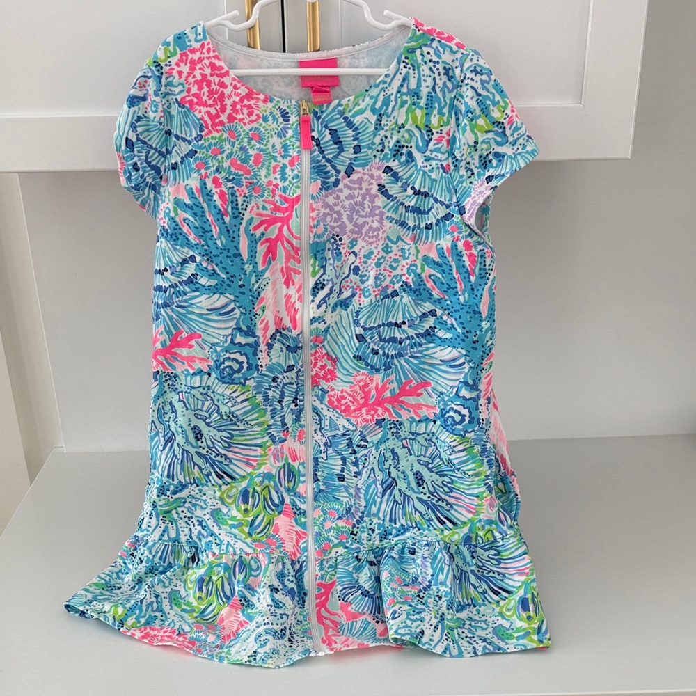 Lilly Pulitzer girls swim coverup size XL 12/14